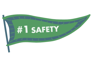 campus safety is #1 flag